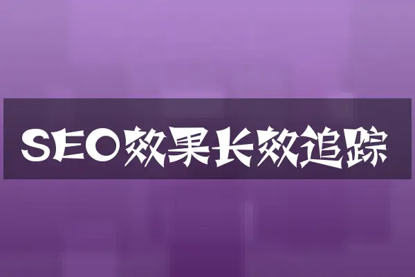 SEO效果长效追踪